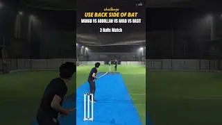 Ulty Bat K Sath Hitting😯 Wahab V Abdullah V Basit V Ahad 3 Balls Match | Off Yorker #youtubeshorts