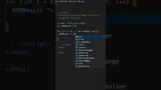 JavaScript | finding the missing number using XOR #javascript #javascriptbeginner