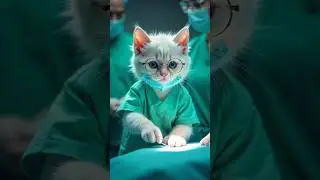 Doctor Kitten Saves a Life! 🩺🐱 | Cute Hospital Story for Kids #shorts #catshorts