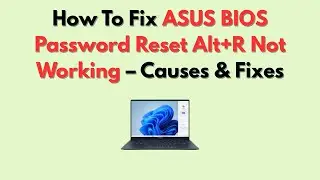 Как исправить ошибку &laquo;Сброс пароля ASUS BIOS Alt+R не работает&raquo; &mdash; причины и способы устранения