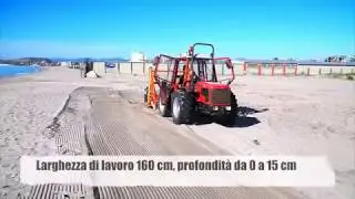pulizia delle spiagge, raccolta alghe e rifiuti separandoli dalla sabbia  Cavalli&Cavalli Sardegna