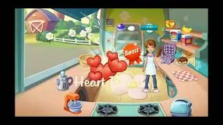 Kitchen Scramble Lvls 22-24 #8 Heart Booster and Donuts.