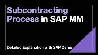 Subcontracting Process in SAP MM | Item Category 