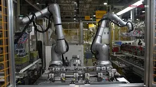 Enhancing Engine Valve Assembly with ROKAE xMate CR12 Flexible Cobot #robot #automation