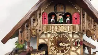 Cuckoo Clock Black Forest Train Engstler 48710 Qmt
