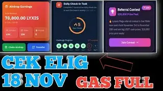 ПРОВЕРЬТЕ ELIG LYRAXIS | Токены Lyxis через 3 дня || ПОЛНЫЙ ГАЗ, множество наград || БЕСПЛАТНАЯ Р...