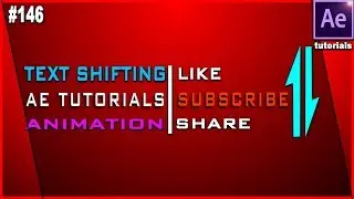 TEXT SHIFTING ANIMATION - After Effects tutorial