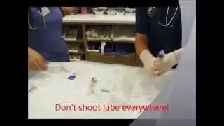 Urinary catheter lube