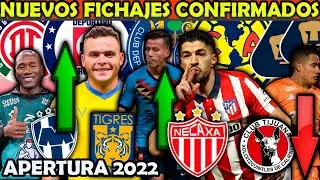 ✅🔥NUEVOS FICHAJES CONFIRMADOS APERTURA 2022 | DRAFT LIGA MX | AMERICA, CHIVAS, TOLUCA, PUMAS, TIGRES