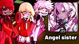 Hazbin Hotel reacts to Arlecchino as Angel's SISTER ( Molly )🛎️Gacha 2 Hazbin Hotel Prime Genshin