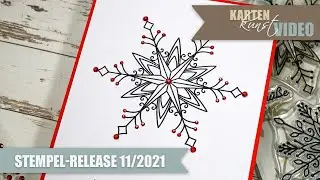 Karten-Kunst Stempel-Release November 2021 &ndash; Riesige Schneeflocken