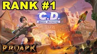 Creative Destruction Android Gameplay - RANK #1 (Battle Royale)