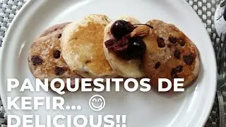 Desayuno delicioso (Panquesitos de kefir!)