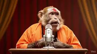 😂😂Monkey maharaj ke khatarnak bhasan / ai monkey videos / viral monkey video 
