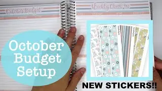 OCTOBER BUDGET PLANNER SETUP | New Budget Sticker Kit Releases | Erin Condren Monthly Deluxe