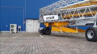 GAPO  transport and positioning Potain Hup cranes