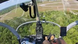 Landing the Hughes 269 back at Space Coast Regional