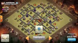CLASH OF CLANS | TH10 |  spread out base - 3 star