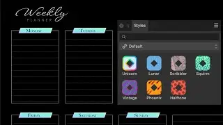 Styles Panel (Affinity Designer)