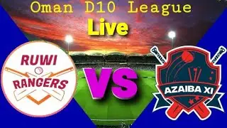 AZAIBA XI VS RUWI RANGERS LIVE MATCH,OMAN D10 LEAGUE LIVE 2022 #omand10 #livet10