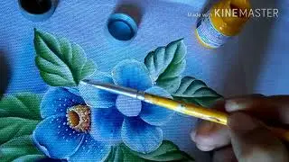 Como pintar flor do campo vídeo 5