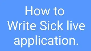how to write sick leave application /full explanation