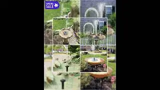 Verilux Plastic Fountain Solar Power Floating Water Pump For Pool Pond Garden And Patio Plants Ro...
