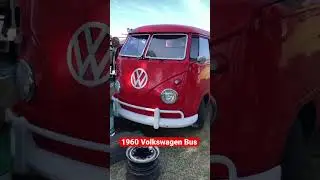 1960 Volkswagen bus with cargo doors on the passenger side only.