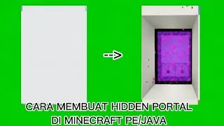 CARA MEMBUAT HIDDEN NETHER PORTAL DI MINECRAFT PE/JAVA