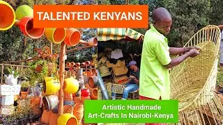 TALENTED KENYANS OF NGONG! African Traditional Handmade Art Crafts In NAIROBI! Ceramics, Weaving...