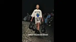 She carried trash | Then carried the show #alexconsani #moschinofw25