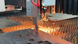 Thick Carbon Steel cutting testing with Draco laser from Xpro CNC