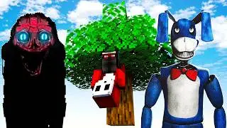 I Survived Horror Mods in Upside Down Minecraft