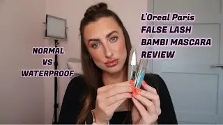 ОБЗОР И ТЕСТ НА СТОЙКОСТЬ ТУШИ ДЛЯ РЕСНИЦ L'Oreal Paris FALSE LASH BAMBI | ОБЫЧНАЯ ИЛИ ВОДОСТОЙКАЯ | ЭММА МЭЙ