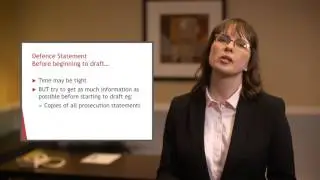 Preview - Legal Drafting - Defence Statements (Criminal Litigation)