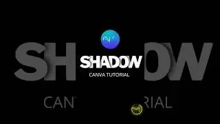Shadow Text Effect canva tutorial #canva