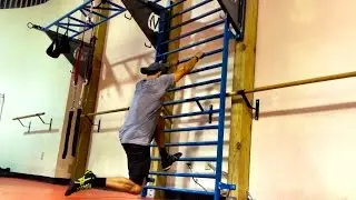 Stall Bar Lunges Total Body Exercise