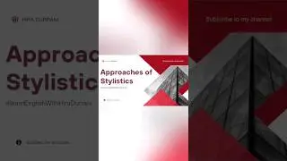 #stylistics #approaches #goals #nature