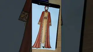 drawing easy girls/ with abaya hijab very easy vedio 🧸🧐 / #explore #drawing #art #fashion #ikmdesign
