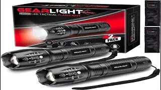 GearLight LED Flashlight 2pack Bright Zoomable Tactical Flashlights #GearLight #flashlight #led
