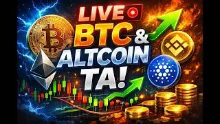 LIVE: BTC and Altcoin TA -- Trade Hunting & Key Levels