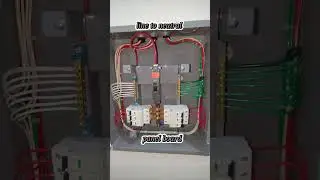 line to neutral panel board. #electricial #electrical #panelboard
