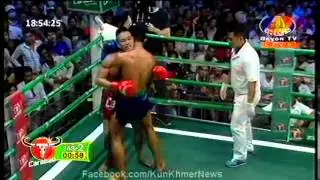 Khmer Boxing, Vong Noy VS Thai, Bayon Tournament Boxing,14 September 2015