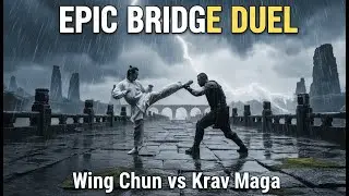 Epic Bridge Duel: Cinematic Martial Arts Fight Scene (Wing Chun vs Krav Maga) - 4K Cinematography