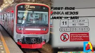 (FIRST OPERATED) INKA iE305 CLI-225 Ride (Jakarta Kota - Manggarai)