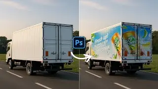 How to make truck mockup in Adobe Photoshop