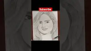 ✨ Ayesha Khan Portrait Drawing ✍️🖤 | Realistic Pencil Sketch 🎨 #drawing #viral #art #shorts