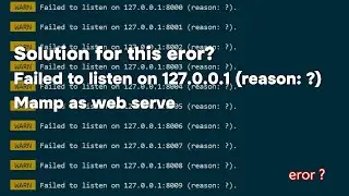 Failed to listen on 127.0.0.1 (reason: ?) eror php artisan serve