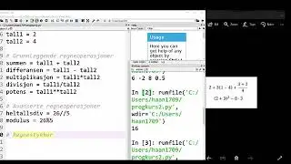 Programmering, del 2: Matematiske operasjoner