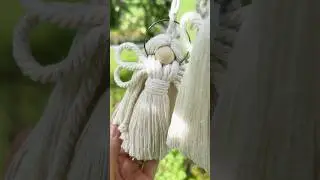 DIY Macrame Angel #christmas #ornament #decor #boho #learn #educational #doll #fairy